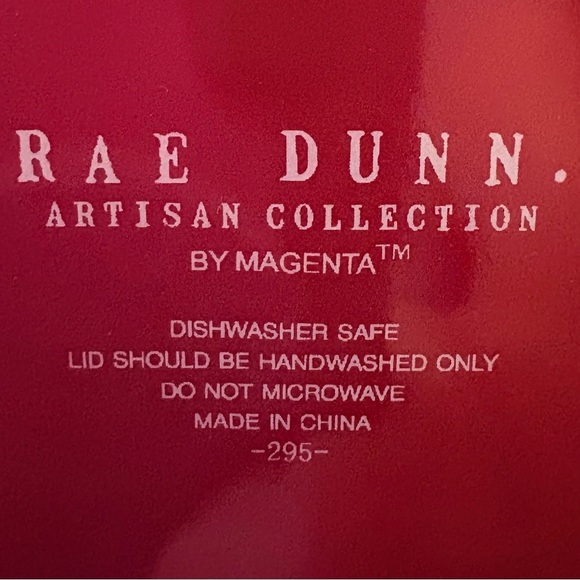 Rae Dunn Red Candy Canes Baby Canister - Picture 2 of 3